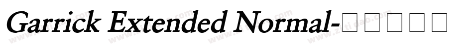Garrick Extended Normal字体转换
